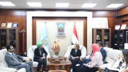 رئيس جامعة الأقصر  تستقبل...